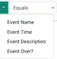 optisigns datasource filter first box options
