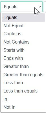 optisigns datasource filter second box options