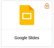 example app with lock icon in upper right corner