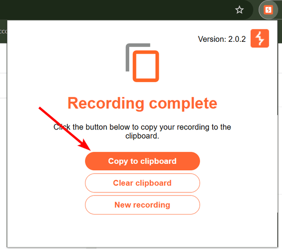 Click 'Copy to clipboard' on Burp Suite Navigation extension to copy the script again.