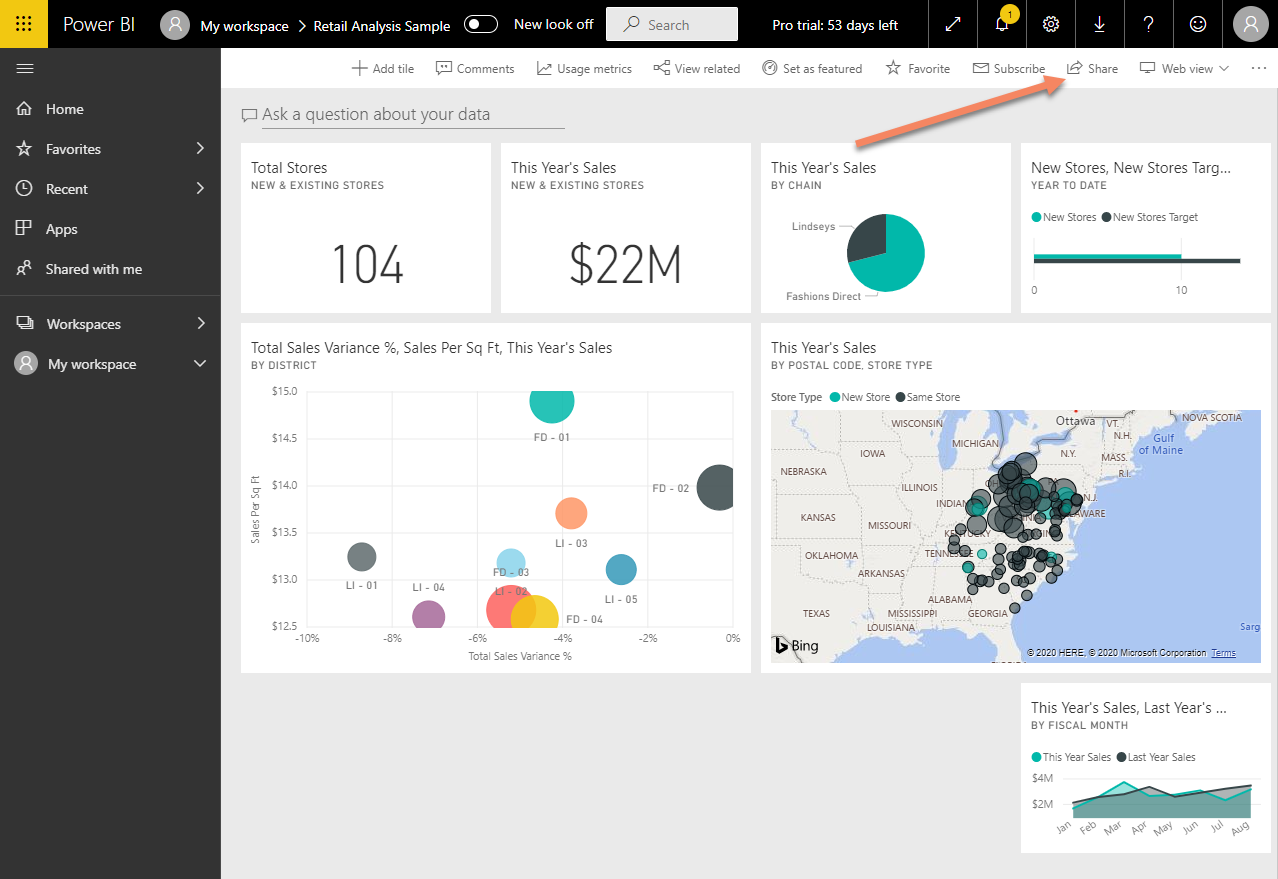 How To Use Microsoft Powerbi Dashboard Report With Optisigns Optisigns