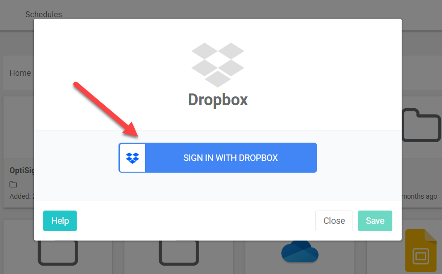 microsoft dropbox sign in