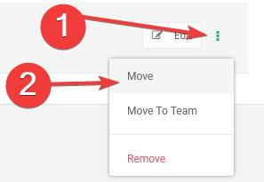 move out of the onhold folder options