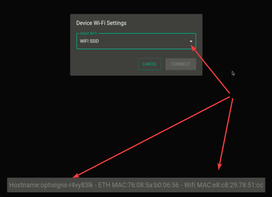 device wifi settings