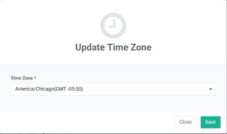 update time zone menu