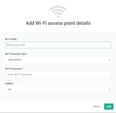 add wifi access point details menu