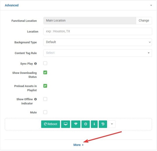 edit screen advanced menu more