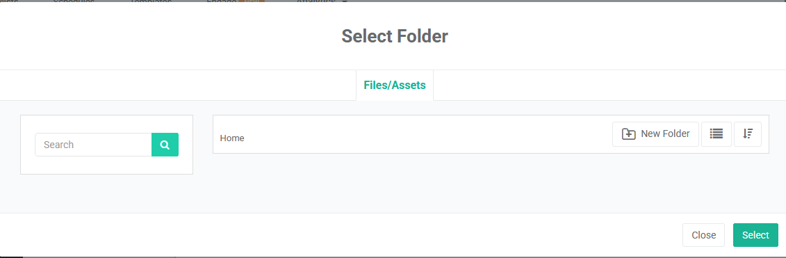 select folder tab