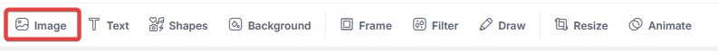 image button location