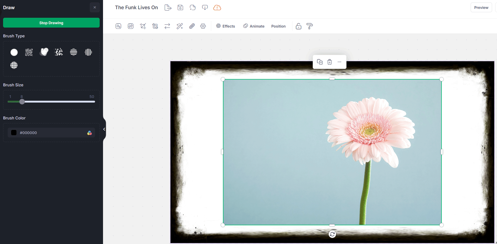 designer draw demonstration