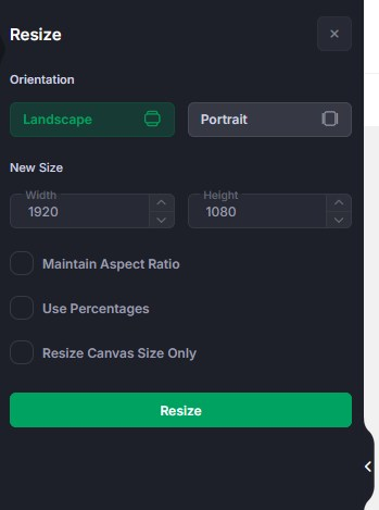 resize left navbar