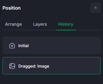history tab left navbar