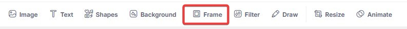 frame button location
