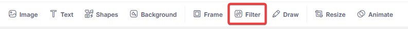 filter button location