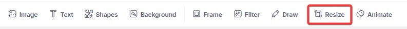 resize button location
