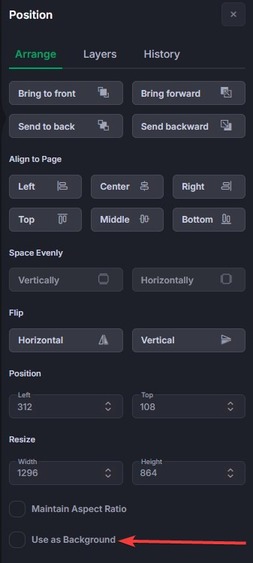 overlay image position options