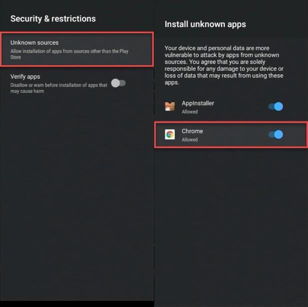 android unknown source apps