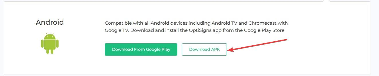 optisigns download apk