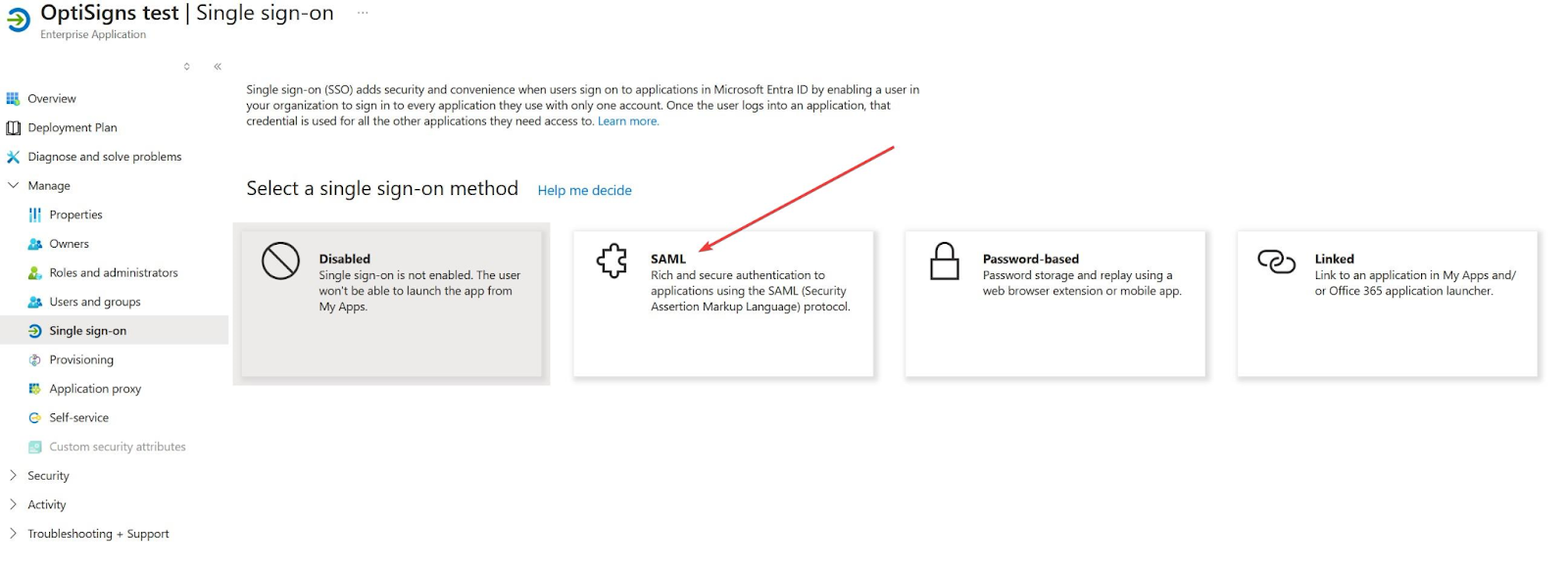 saml ms azure