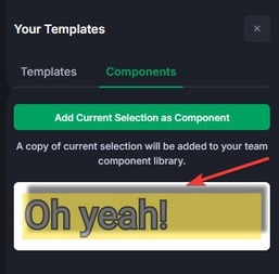 custom component added