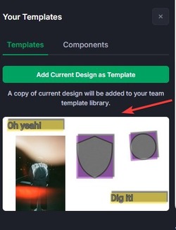 custom template added