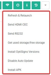 additional commands menu
