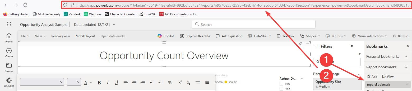 copy bookmark url