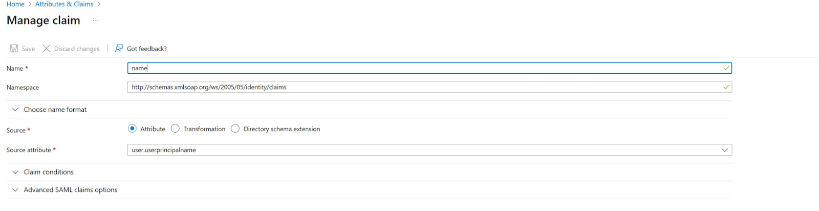 ms azure manage claims
