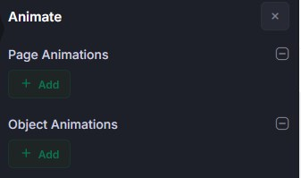 animate side menu