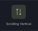 widget de rolagem vertical