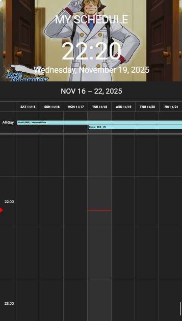 google calendar display portrait
