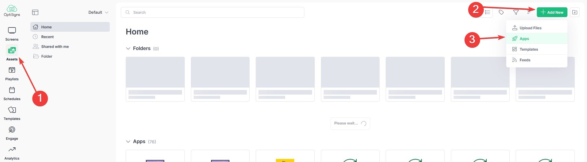 where to find apps tab