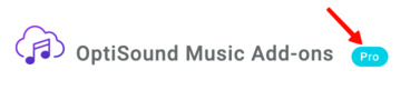 optisound add-on pro plan icon