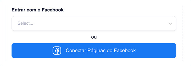 Facebook Page - Wall panel showing Login with Facebook and Connect Facebook Pages