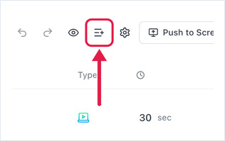 プレイリストエディターのツールバーにある「プレイリストを追加」ボタン