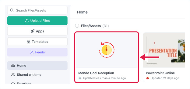 New CountDown asset shown in Files/Assets