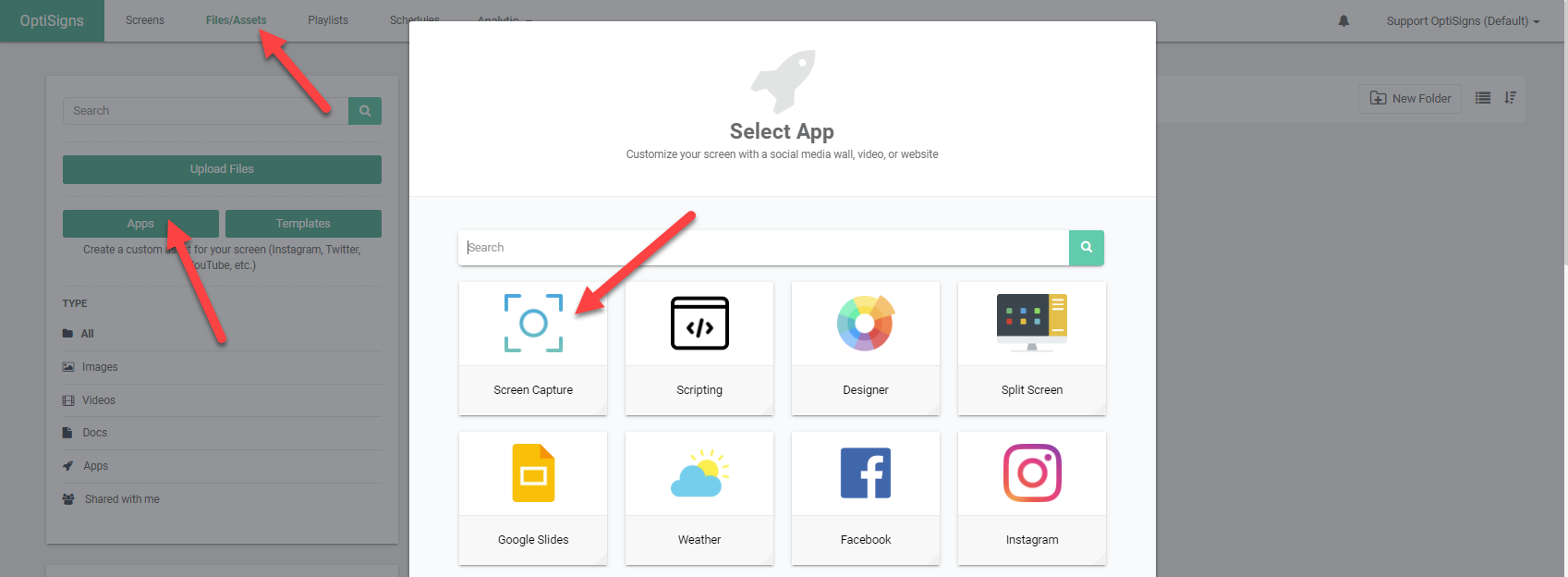 How to use Google Drive App – OptiSigns